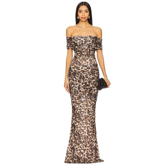 SER.O.YA Sasha Maxi Dress in Spotted Bengal Small New Womens Gown - Picture 1 of 16